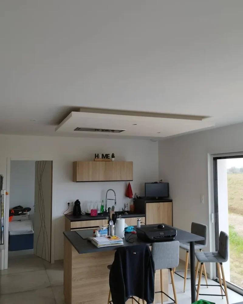 Réalisation de placo décoratif par Jonathan Durand, plaquiste à Saint Prouant